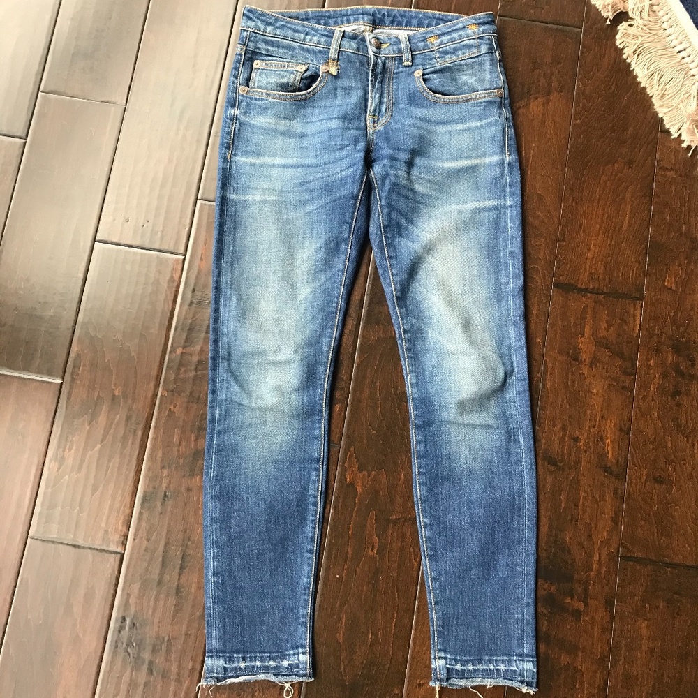R13 Jeans Boy Skinny Size 25 Wash FPA1894